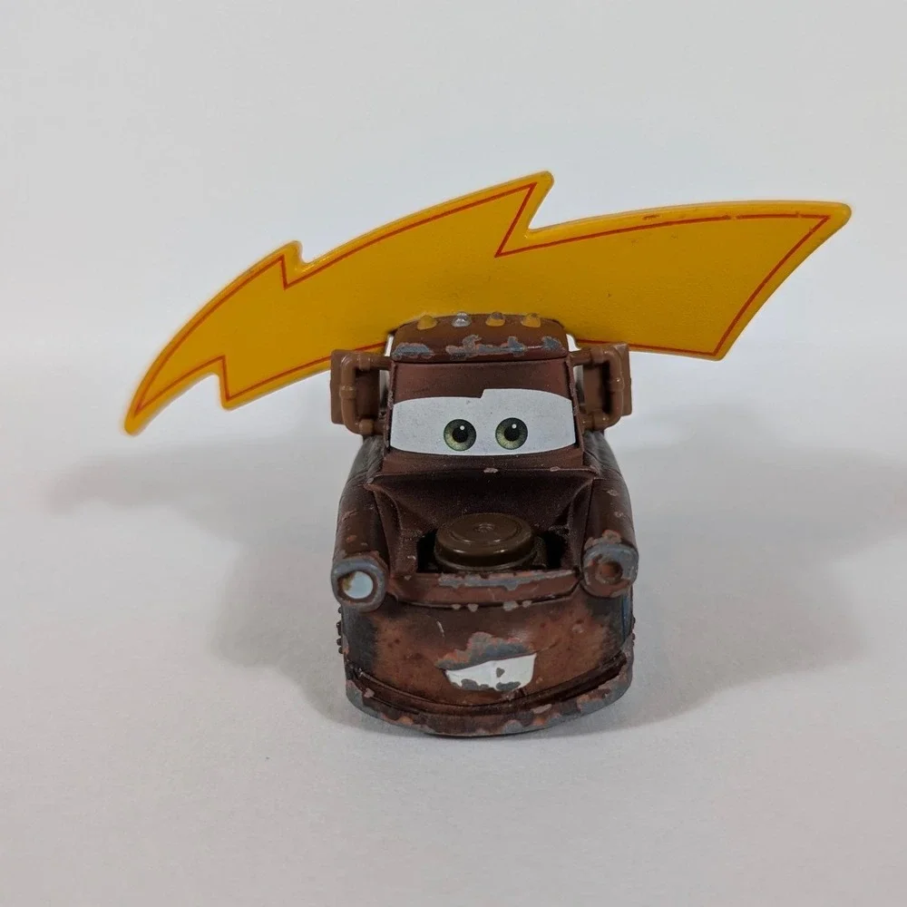 Disney Pixar Cars Tow Mater with Lightning Bolt Diecast Truck Brown PTY76